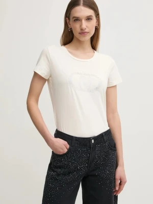 Liu Jo t-shirt beżowy