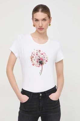 Liu Jo t-shirt bawełniany damski kolor beżowy