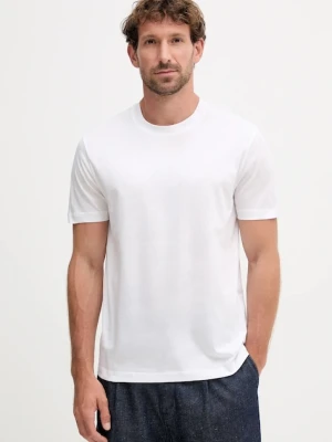Liu Jo t-shirt bawełniany męski kolor biały gładki QXX077.J4799