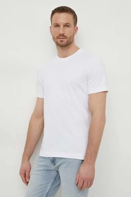 Liu Jo t-shirt bawełniany męski kolor biały z nadrukiem