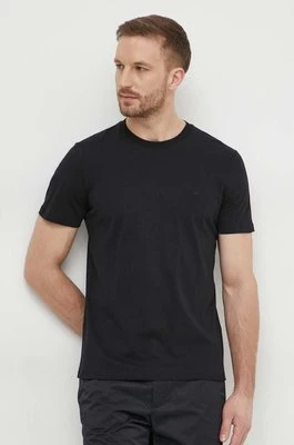 Liu Jo t-shirt bawełniany męski kolor czarny gładki