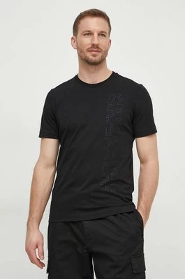 Liu Jo t-shirt bawełniany męski kolor czarny z nadrukiem