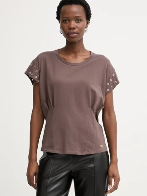 Liu Jo t-shirt damski bawełniany z elastanem