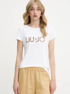 Liu Jo t-shirt damski kolor biały VA5154.JS003