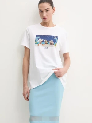 Liu Jo t-shirt damski kolor biały WA5260.JS003