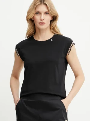 Liu Jo t-shirt damski kolor czarny WA5158.J5003