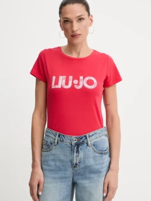 Liu Jo t-shirt damski kolor czerwony VA5154.JS003