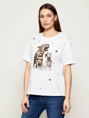 Liu Jo T-shirt | Loose fit biały