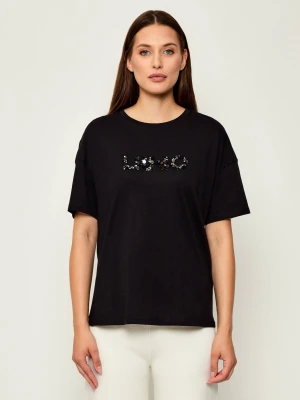 Liu Jo T-shirt | Loose fit czarny