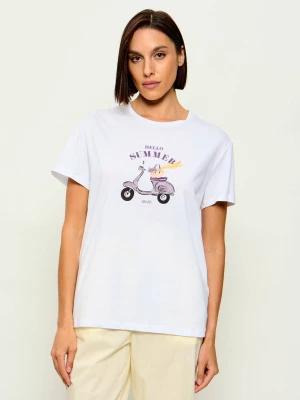 Liu Jo T-shirt Love in the sun | Regular Fit biały