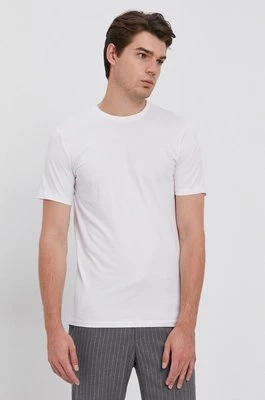 Liu Jo T-shirt M000P204SHORTLOGO męski kolor biały gładki