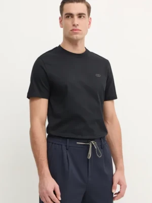 Liu Jo t-shirt męski kolor czarny gładki QA5125 J4799