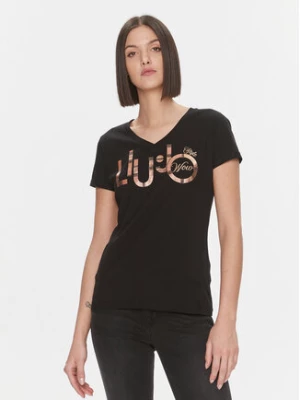 Liu Jo T-Shirt MF3338 JS923 Czarny Regular Fit