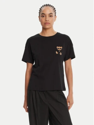 Liu Jo T-Shirt MF5416 JS923 Czarny Regular Fit