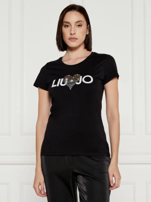 Liu Jo T-shirt | Regular Fit czarny