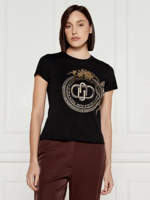 Liu Jo T-shirt | Regular Fit czarny