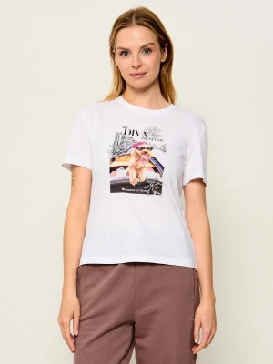 Liu Jo T-shirt | Slim Fit biały