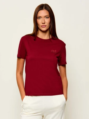 Liu Jo T-shirt | Slim Fit bordowy