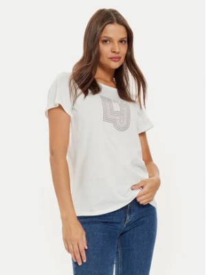 Liu Jo T-Shirt TF4209 J6040 Biały Regular Fit