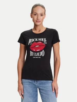 Liu Jo T-Shirt UF5265 JS923 Czarny Regular Fit