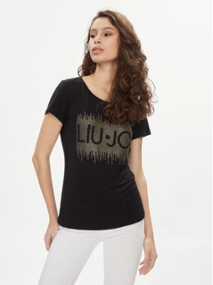 Liu Jo T-Shirt VA4154 JS360 Czarny Regular Fit