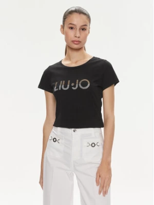 Liu Jo T-Shirt VA4216 JS923 Czarny Regular Fit