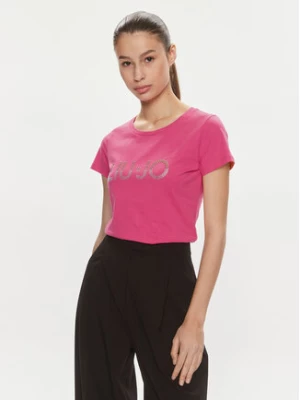 Liu Jo T-Shirt VA4216 JS923 Różowy Regular Fit