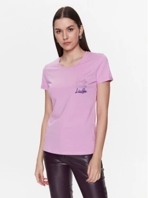 Liu Jo T-Shirt WA3139 J6308 Różowy Regular Fit
