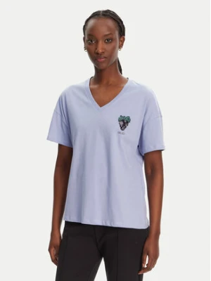 Liu Jo T-Shirt WA5366 JS904 Fioletowy Regular Fit