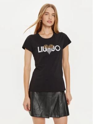 Liu Jo T-Shirt WF4416 JS923 Czarny Regular Fit