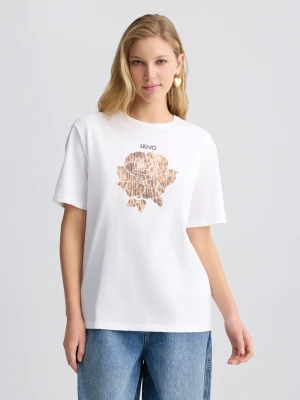 Liu Jo T-shirt With Animal-print Flower LIUJO