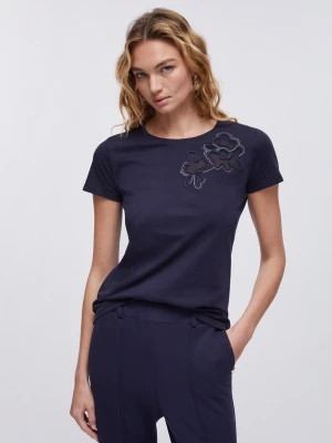 Zdjęcie produktu Liu Jo T-shirt With Cut Out Dark Blue