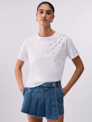 Liu Jo T-shirt With Gemstone Appliqués