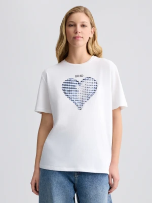 Liu Jo T-shirt With Heart And Gemstones LIUJO