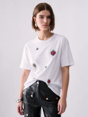 Zdjęcie produktu Liu Jo T-shirt With Jewel Embroidery