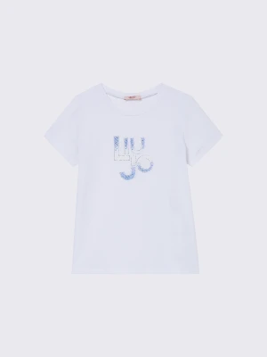 Liu Jo T-shirt With Logo And Gemstones