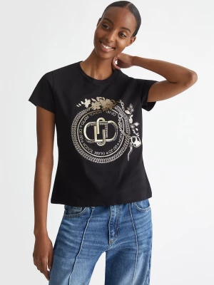 Liu Jo T-shirt With Logo And Gemstones LIUJO