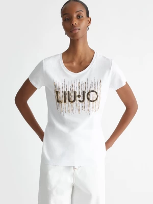 Liu Jo T-shirt With Logo And Gemstones LIUJO