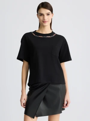 Liu Jo T-shirt With Logo And Gemstones LIUJO