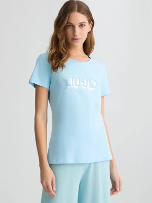 Liu Jo T-shirt With Logo And Gemstones LIUJO