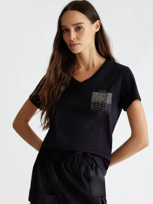 Liu Jo T-shirt With Logo And Gemstones LIUJO