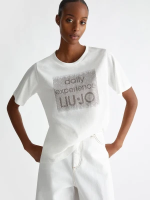 Liu Jo T-shirt With Logo And Gemstones LIUJO