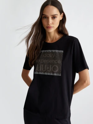 Liu Jo T-shirt With Logo And Gemstones LIUJO