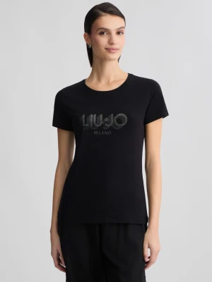 Liu Jo T-shirt With Logo And Gemstones LIUJO