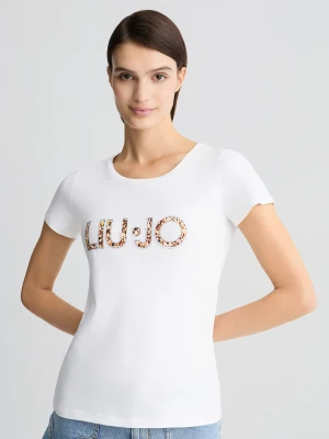 Liu Jo T-shirt With Logo And Gemstones LIUJO