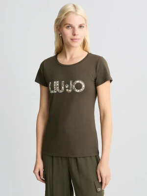 Liu Jo T-shirt With Logo And Gemstones LIUJO