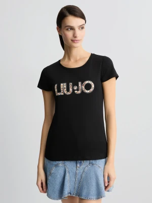 Liu Jo T-shirt With Logo And Gemstones LIUJO