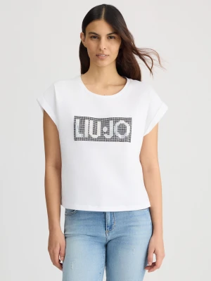 Liu Jo T-shirt With Logo And Gemstones LIUJO