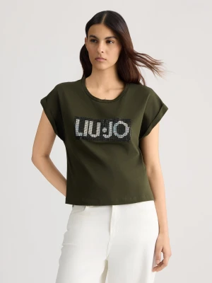 Liu Jo T-shirt With Logo And Gemstones LIUJO