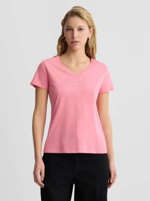 Liu Jo T-shirt With Logo And Gemstones LIUJO